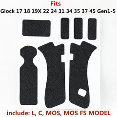 Grip adhésif antidérapant pour poignée type Glock – plusieurs modèles