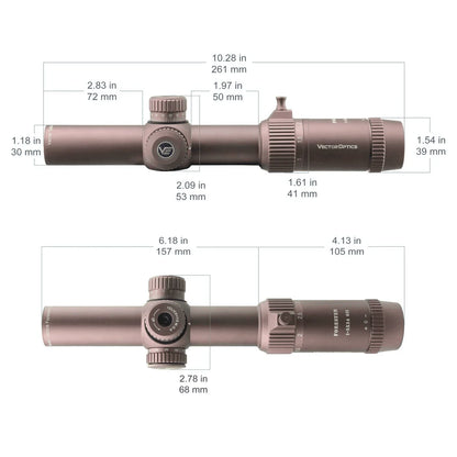 Lunette de visée GenII Forester 1-5x24 30 mm - Vector Optics