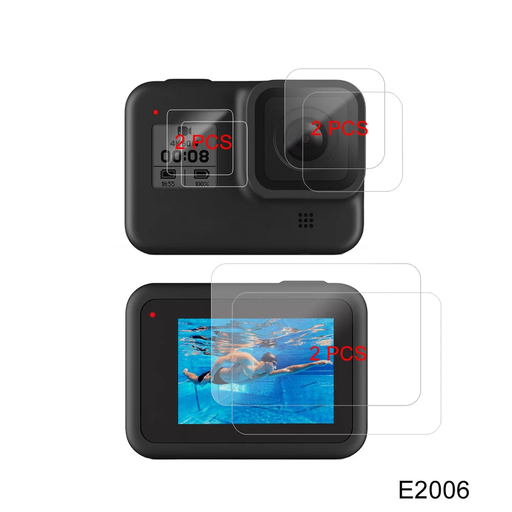 Protection écran et lentille en verre trempé pour GoPro Hero 8
