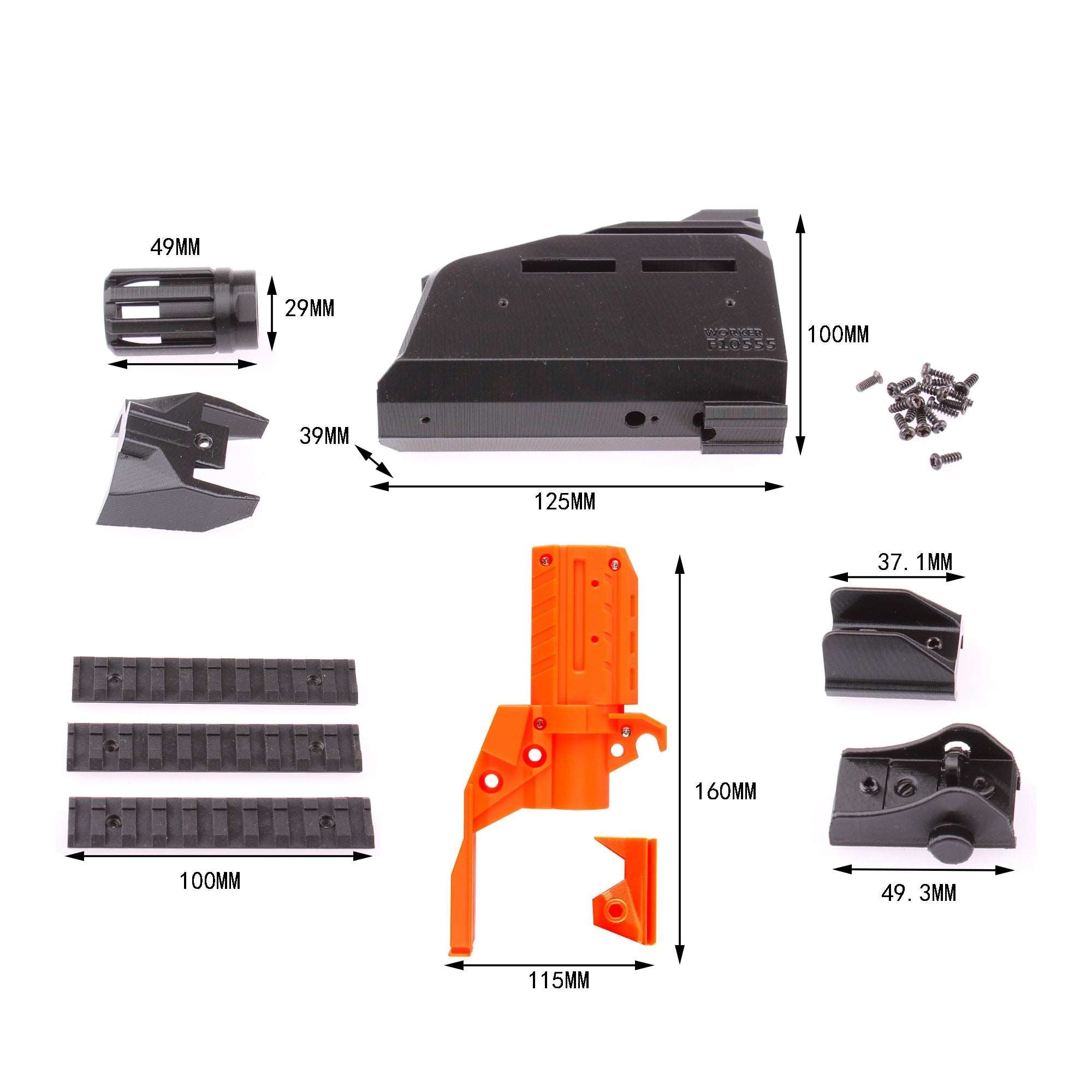 Kit de customisation pour Nerf Stryfe, Scorpion EVO3 a1