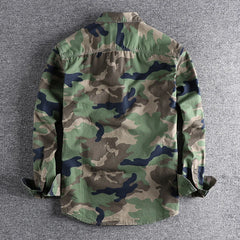 Chemise camouflage coton à manches longues – plusieurs motifs