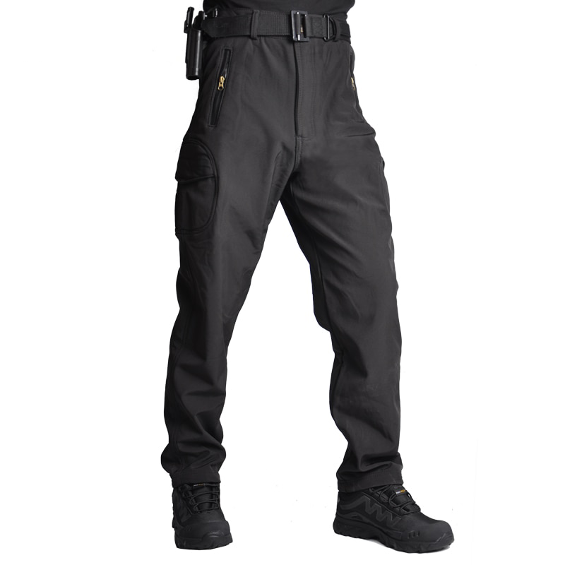 Pantalon cargo tactique multipoches doublé polaire – Plusieurs camouflages