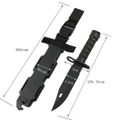 Couteau factice M9 souple pour entraînement et cosplay
