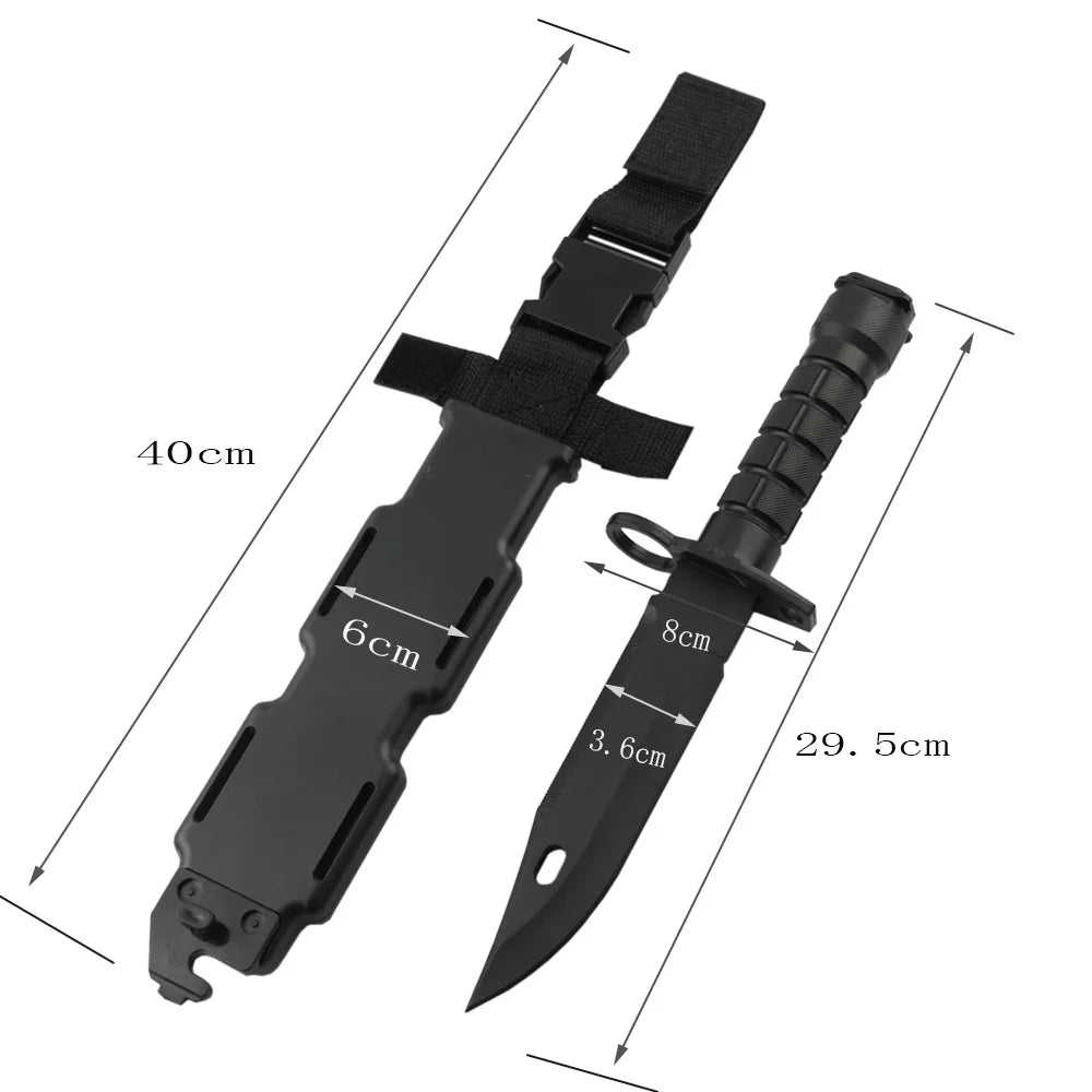 Couteau factice M9 souple pour entraînement et cosplay