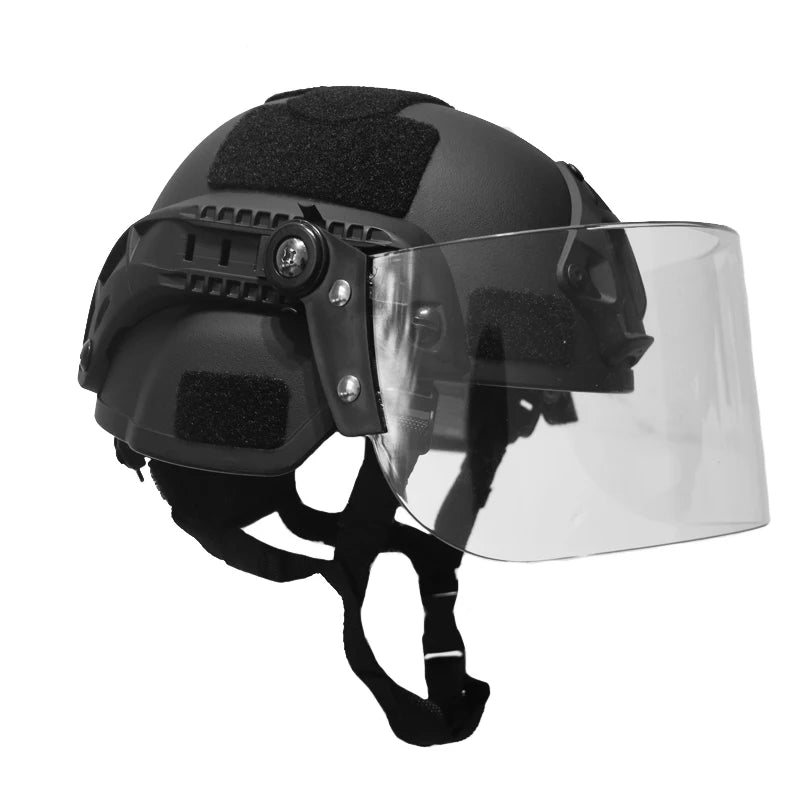 Casque factice type MICH2000 avec lunettes – Airsoft / cosplay