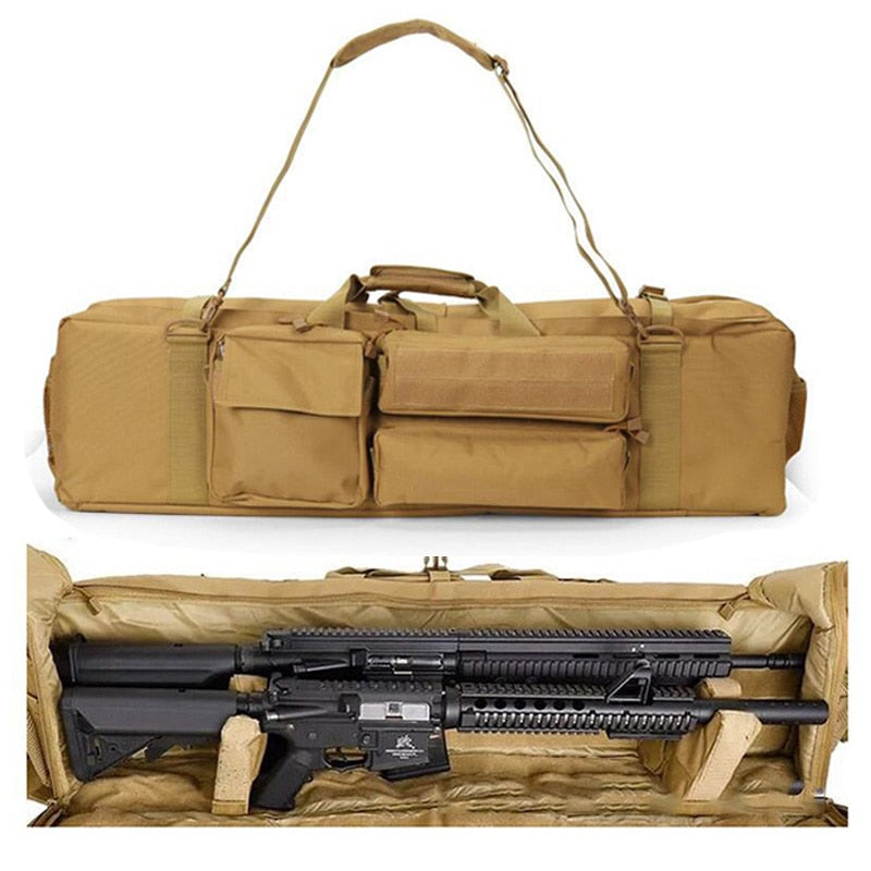 Sac de transport double pour répliques Airsoft type M249 ou M16