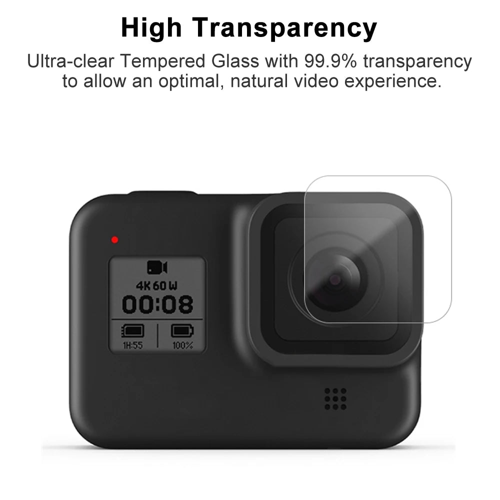 Protection écran et lentille en verre trempé pour GoPro Hero 8