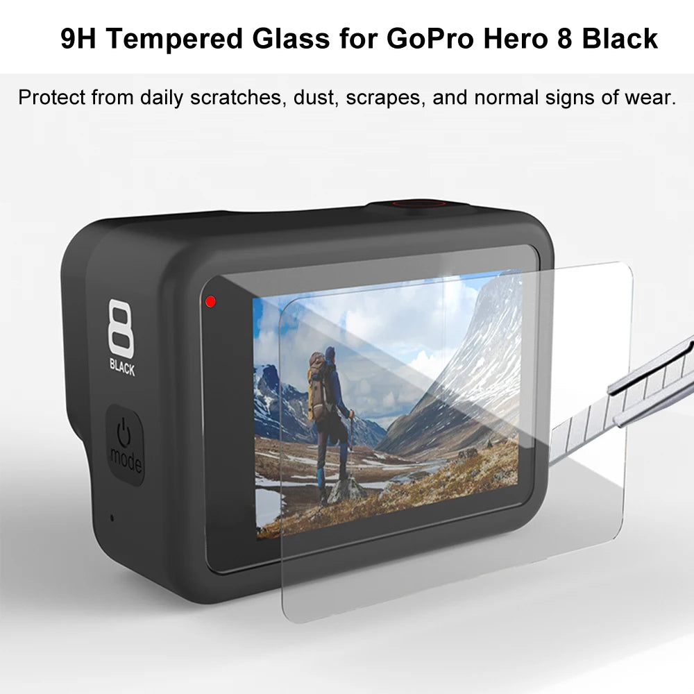 Protection écran et lentille en verre trempé pour GoPro Hero 8