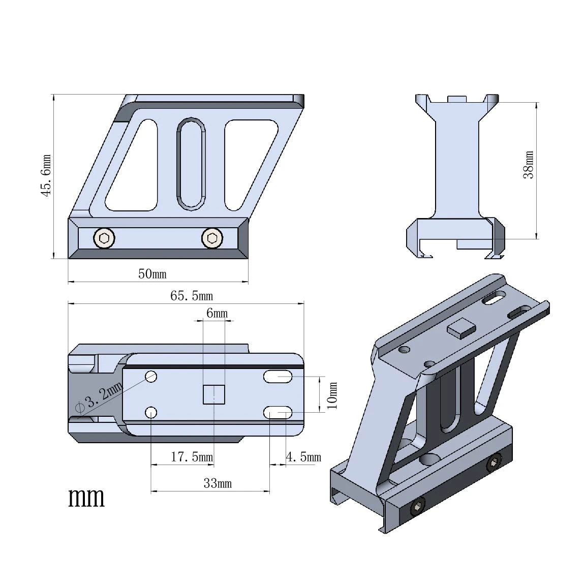 Monture Picatinny pour viseurs Maverick et Scrapper – Vector Optics