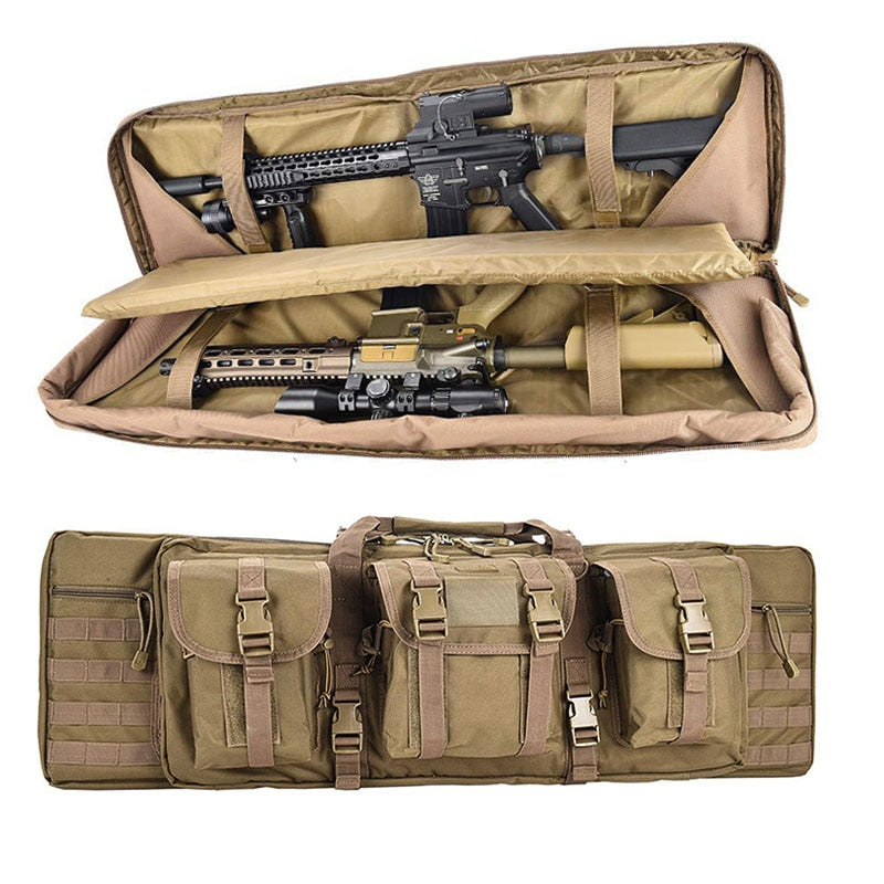 Sac rembourré double pour 2 répliques Airsoft – 95 ou 118 cm
