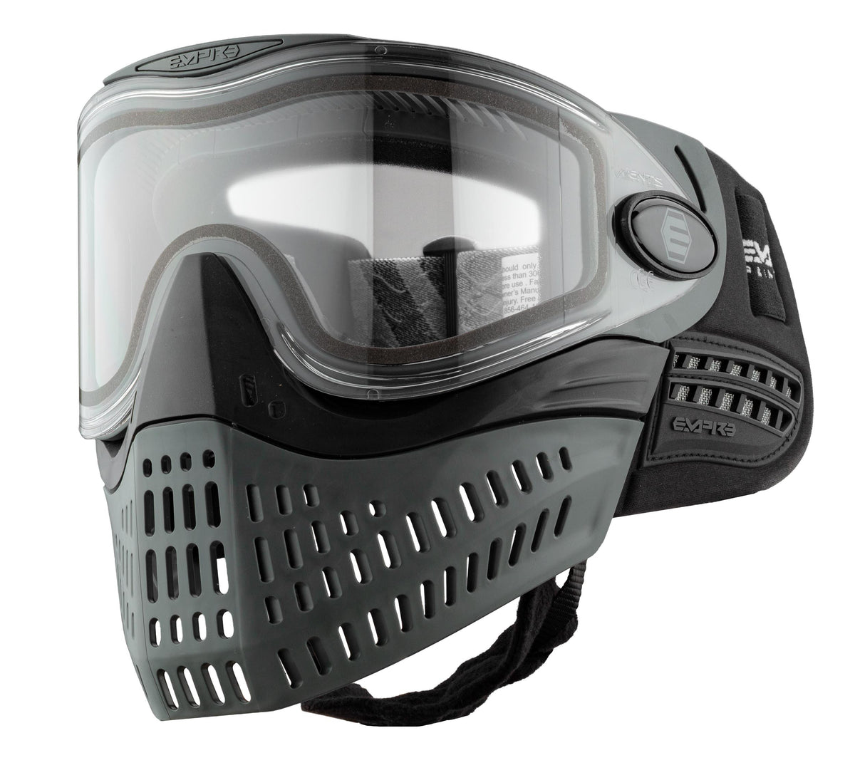 EMPIRE Masque Paintball E-Vent Black Grey