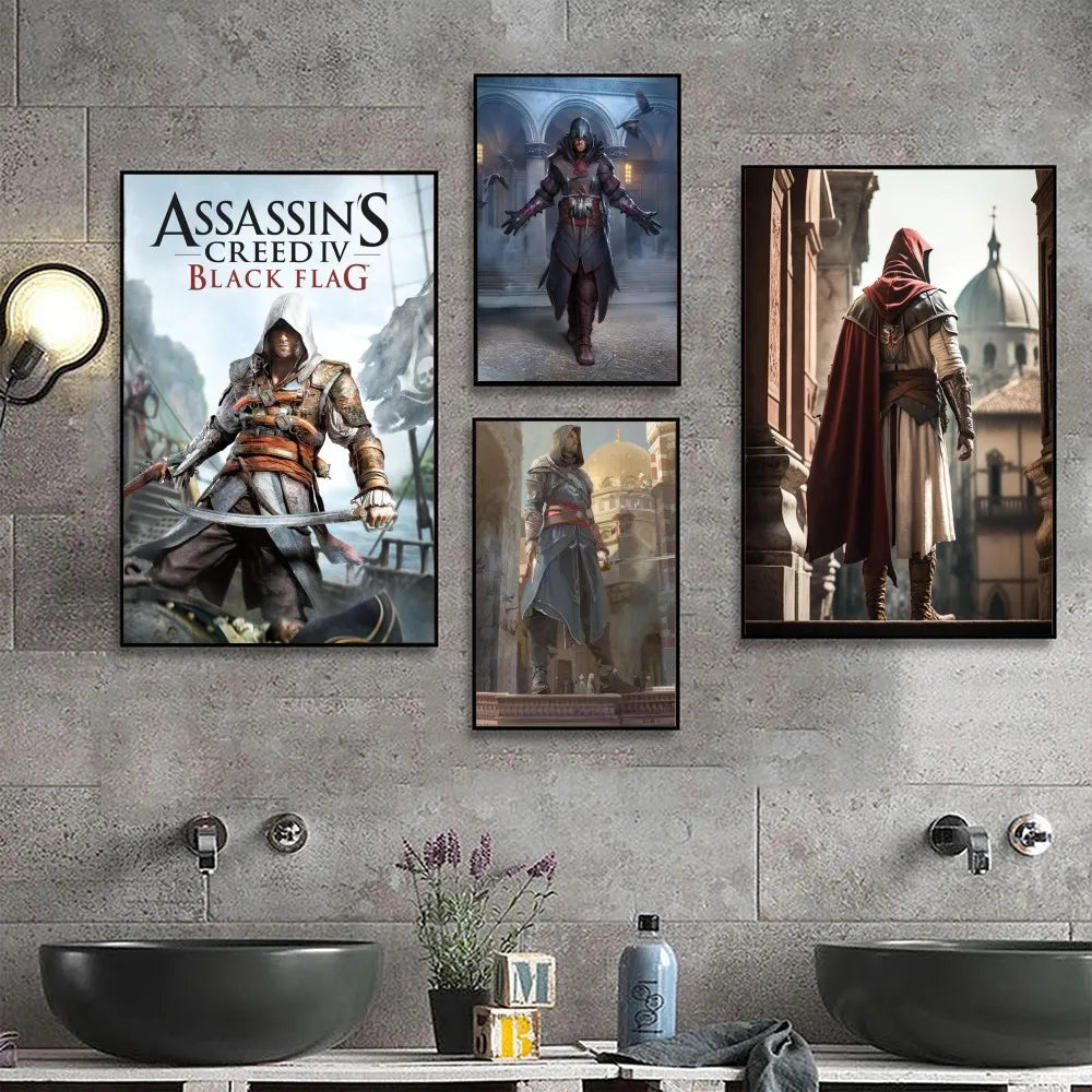 Affiche autocollante Assassins-Creed sans cadre