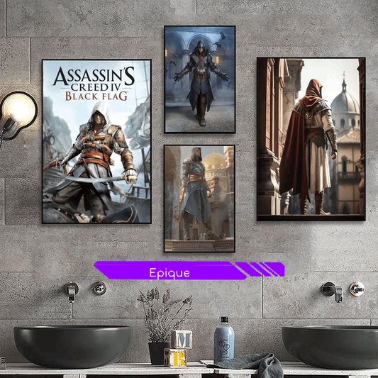 Affiche autocollante Assassins-Creed sans cadre