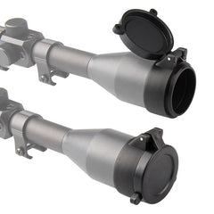Couvre-objectif rabattable pour lunette, diamètre 25 à 69 mm