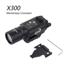 Lampe tactique type X300 / X300U pour rail 20 mm – plusieurs versions