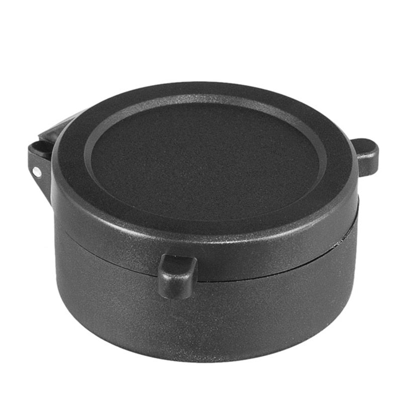 Couvre-objectif rabattable pour lunette, diamètre 25 à 69 mm