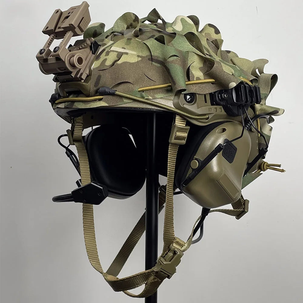 Ensemble Airsoft camouflage – Kit casque