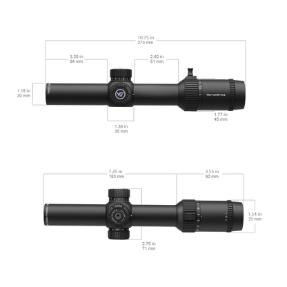 Lunette de visée Forester 1-8x24 SFP LPVO avec objectif FMC - Vector Optics