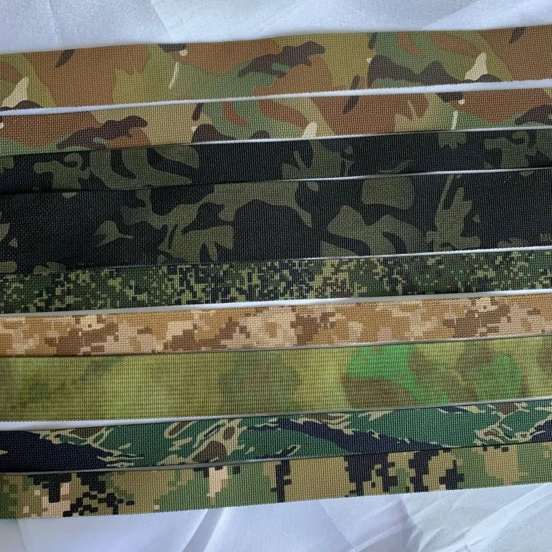 Sangle polyester camouflage Multicam – vendue au mètre
