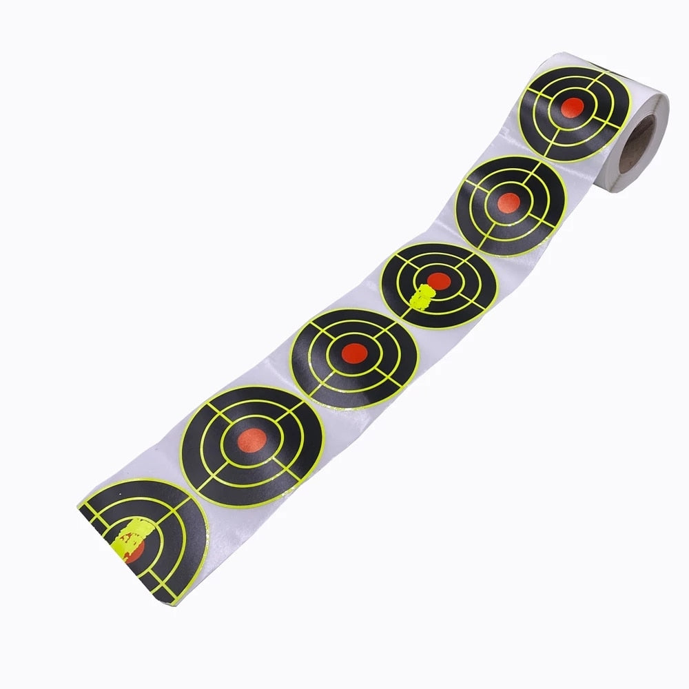 Rouleau de 200 cibles réactives autocollantes – 7,5 cm