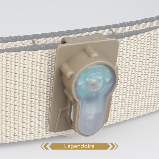 lumière LED stroboscopique, clip de ceinture