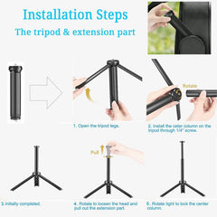Kit d’éclairage LED USB avec trépied – Support téléphone en option