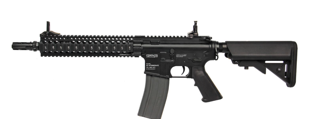 Réplique longue airsoft G&G GC18 MOD1 6 mm — Noir — Réf. S13062 — composant du pack AW