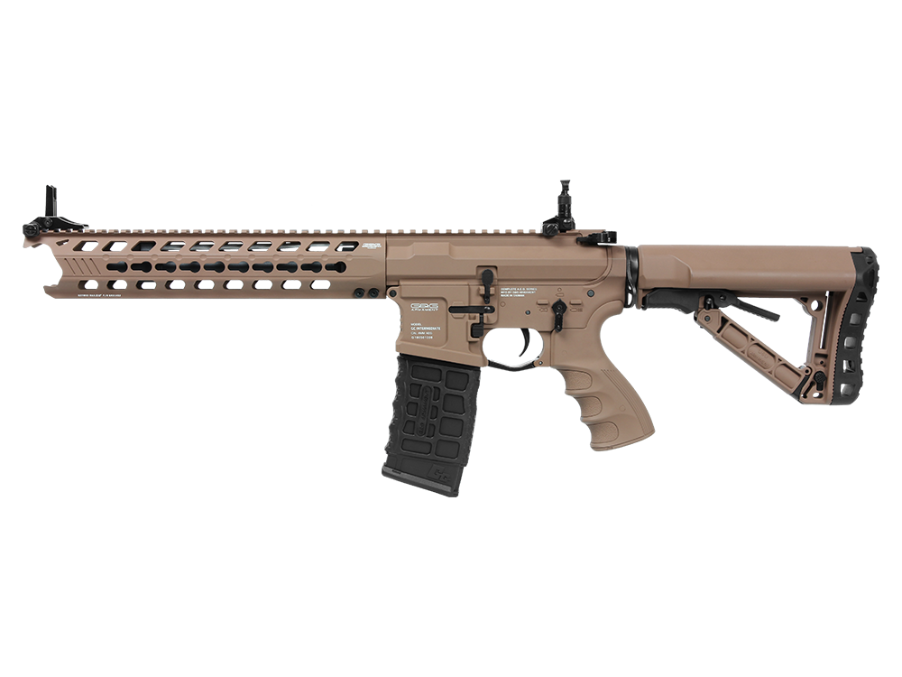 Réplique longue airsoft G&G GC16 Predator 6 mm — Coyote Brown — Réf. S13064 — composant du pack AW