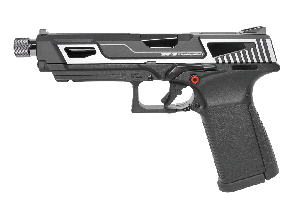 Pistolet airsoft G&G GTP9 MS 6 mm — Gaz — Silver