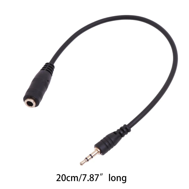 Adaptateur audio jack 2,5 mm mâle vers 3,5 mm femelle – 20 cm