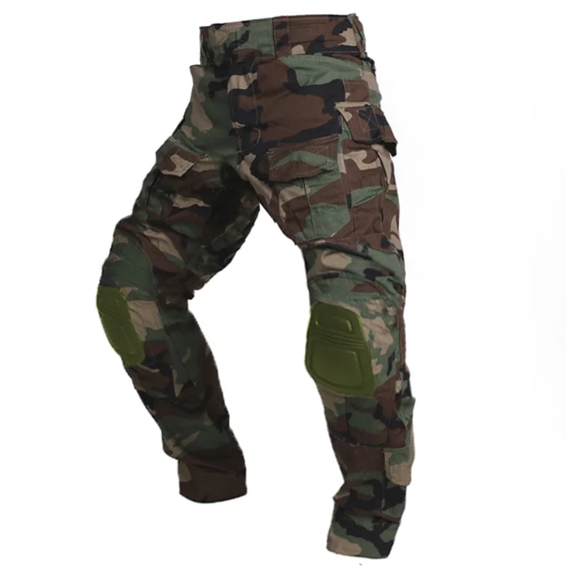 Pantalon tactique camouflage avec genouillères – plusieurs motifs