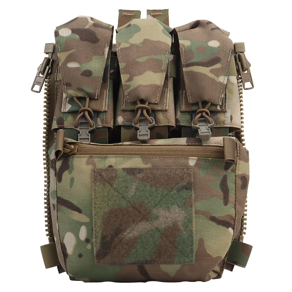 Panneau arrière zippé pour plate carrier FCPC – poche utilitaire