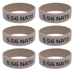 Anneaux marquage chargeurs Airsoft – 5.56 Tan Noir lot de 6