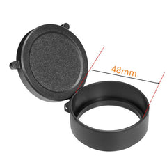 Couvre-objectif rabattable pour lunette, diamètre 25 à 69 mm