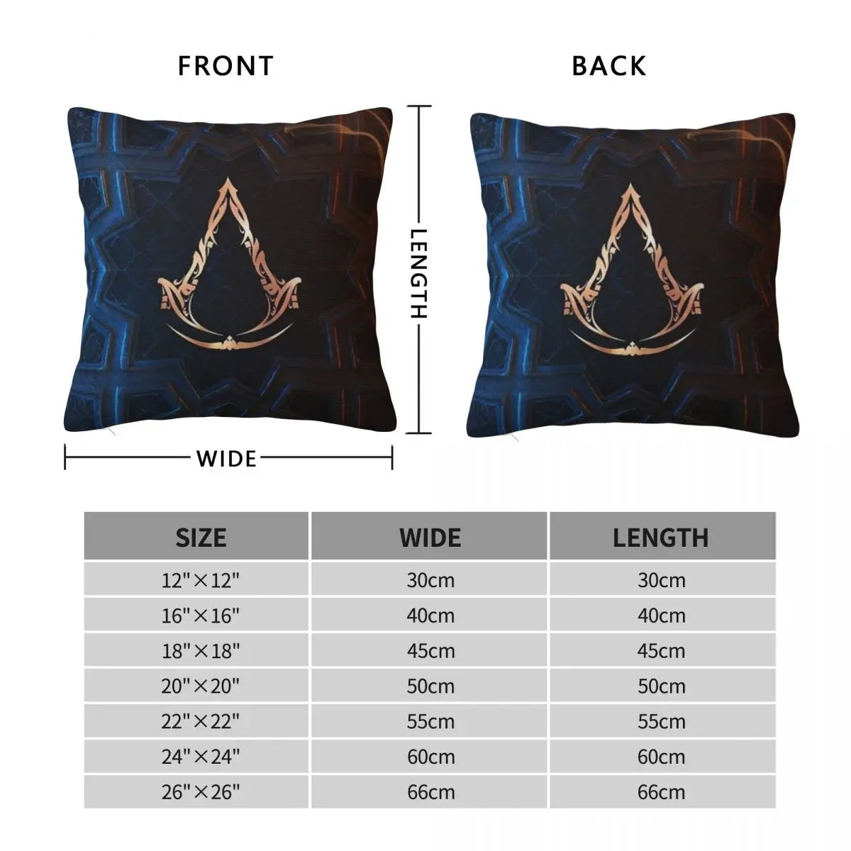 Housse de coussin imprimée-  Assassins Creed Mirage