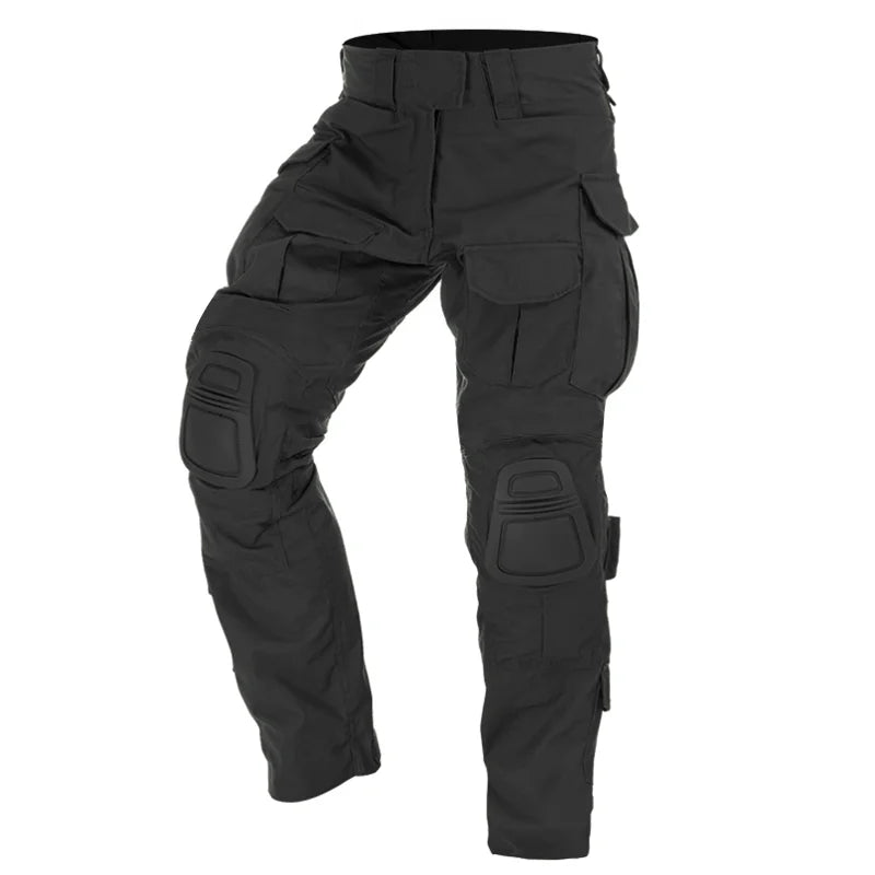 Pantalon tactique camouflage avec genouillères – plusieurs motifs