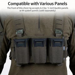 Harnais de poitrine MOLLE modulable en nylon – Airsoft