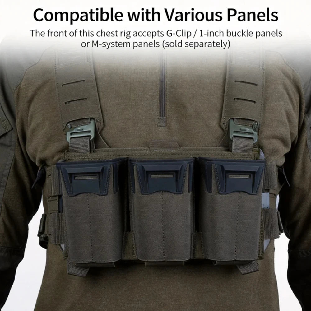 Harnais de poitrine MOLLE modulable en nylon – Airsoft