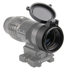 Couvre-objectif rabattable pour lunette, diamètre 25 à 69 mm