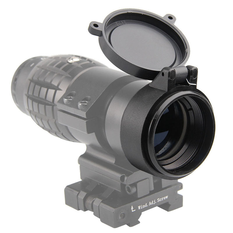 Couvre-objectif rabattable pour lunette, diamètre 25 à 69 mm