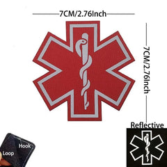 Patch médic Airsoft – 11 Serpent Rouge
