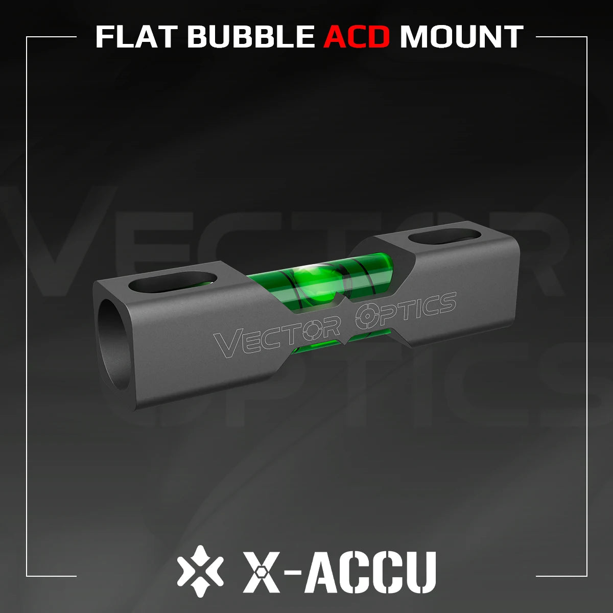 Niveau à bulle universel à montage plat, X-ACCU - Vector Optics