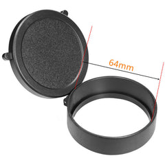 Couvre-objectif rabattable pour lunette, diamètre 25 à 69 mm