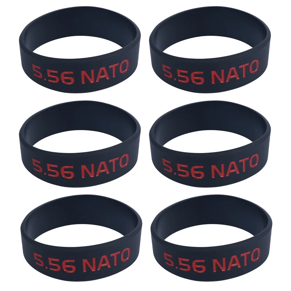 Anneaux marquage chargeurs Airsoft – 5.56 Noir Rouge lot de 6