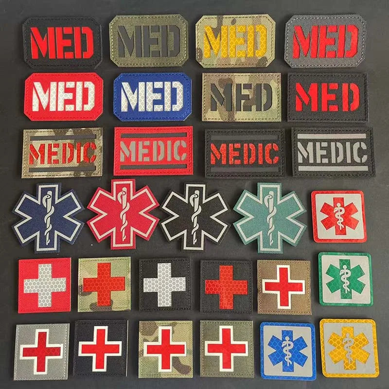 Patchs médic secours à scratch Airsoft