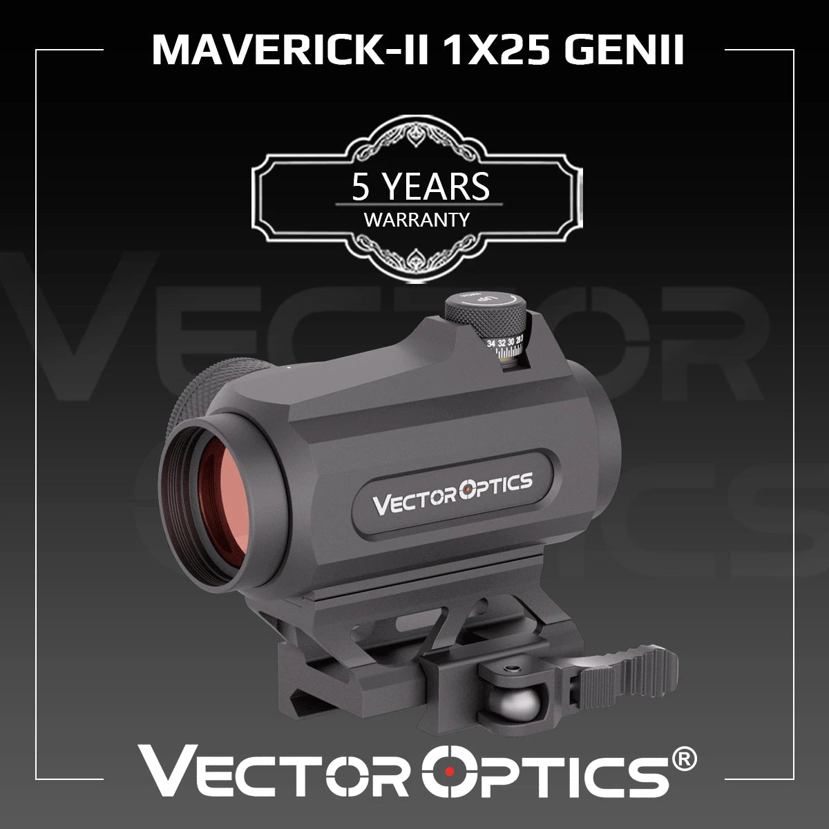 Red dot sight Maverick-II 1x25 Gen II- Vector Optics