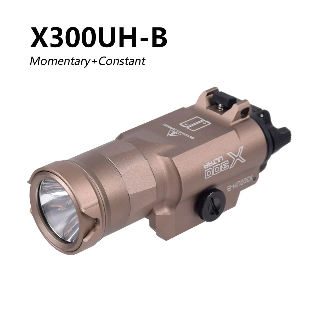 Lampe tactique type X300 / X300U pour rail 20 mm – plusieurs versions