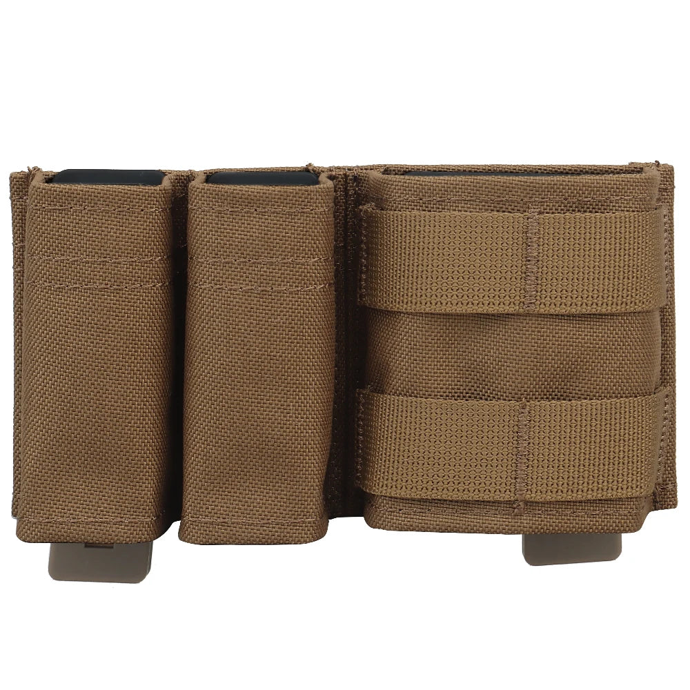 Porte-chargeurs MOLLE 1+2 pour 5,56 / 9 mm – insert rigide