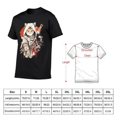 T-shirt chat Assassin’s Creed Shadows – Coton
