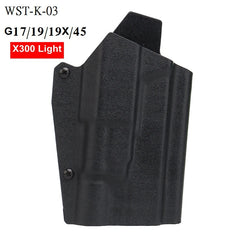 Holster rigide droitier à dégagement rapide – Références K-01 à K-14